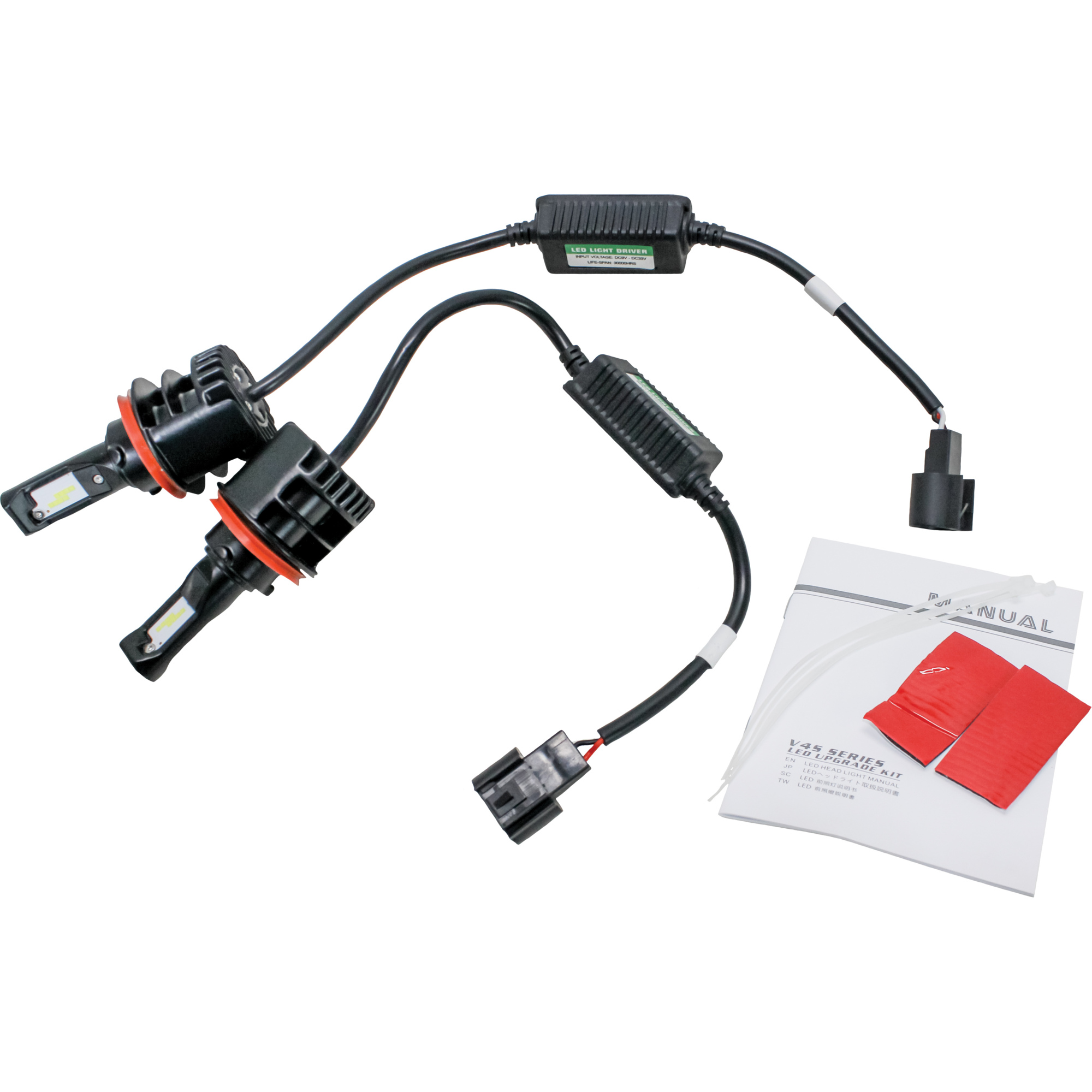 Tiger Lights, KM LED H13 Bulb Headlight Conversion Kit, Light Type LED, Included (qty.) 2 Model# TLHL-H13